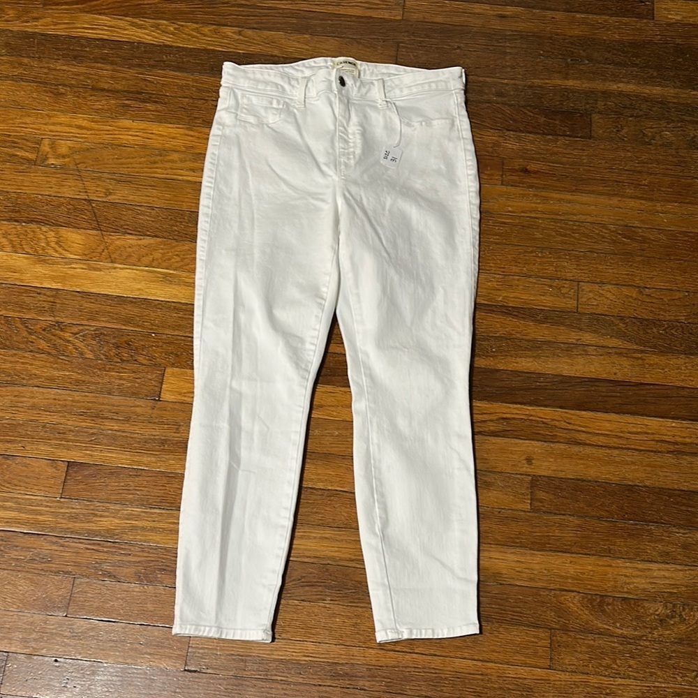 L'AGENCE Margot White High Rise Skinny Jeans, Sz 31